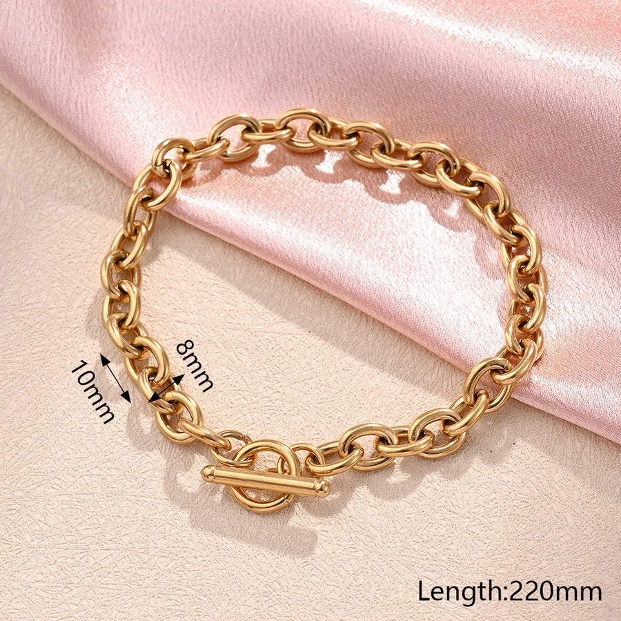 Stainless Steel 18K Gold Plated Bracelets