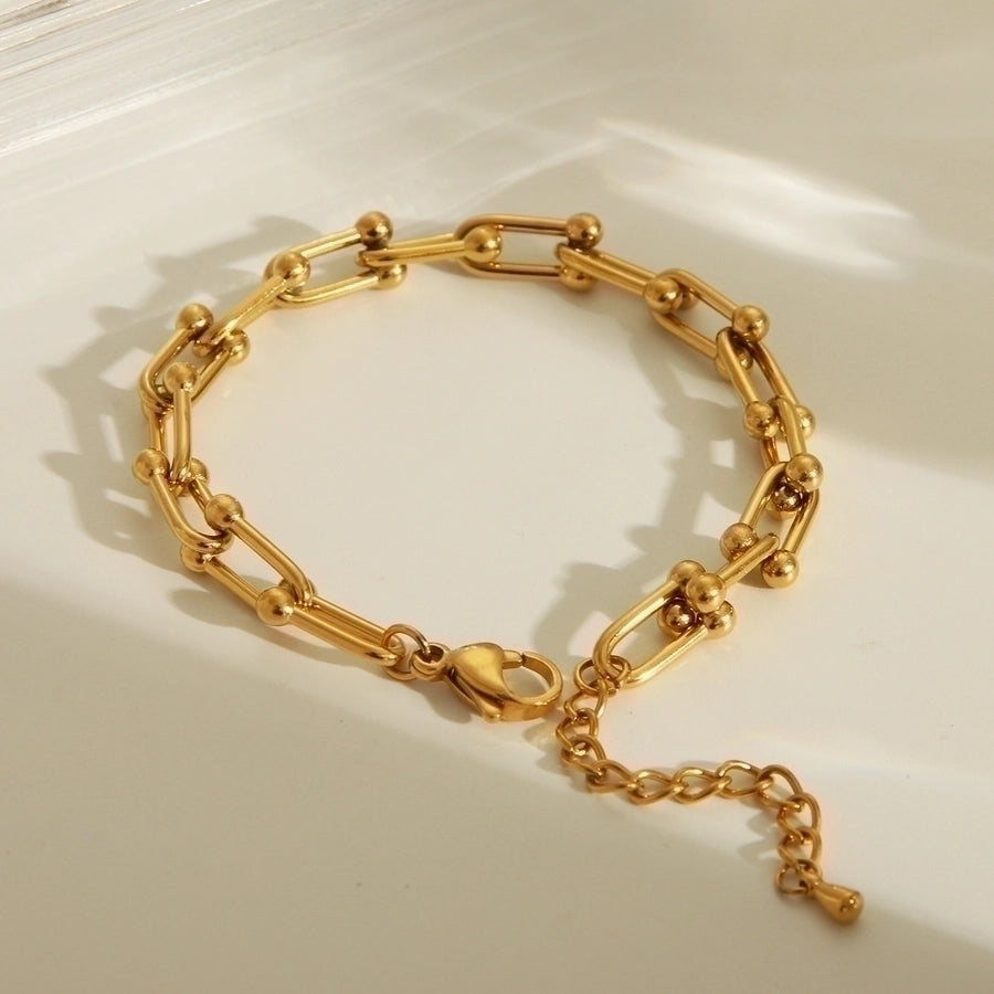 Stainless Steel 18K Gold Plated Bracelets, Earrings or Necklace