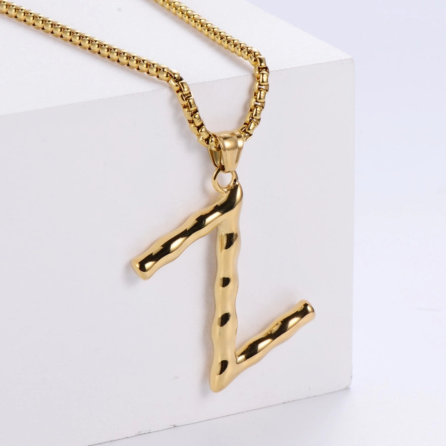 Stainless Steel 18K Gold Plated Fashion Polishing Letter