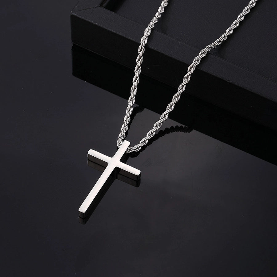 Stainless Steel Plating Gold Plated Silver Plated Men's Pendant Necklace