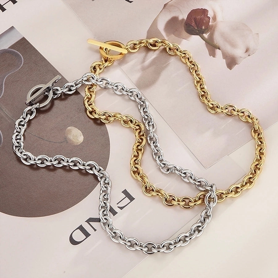 Titanium Steel 18K Gold Plated Plating Stainless Steel Bracelet or Necklace