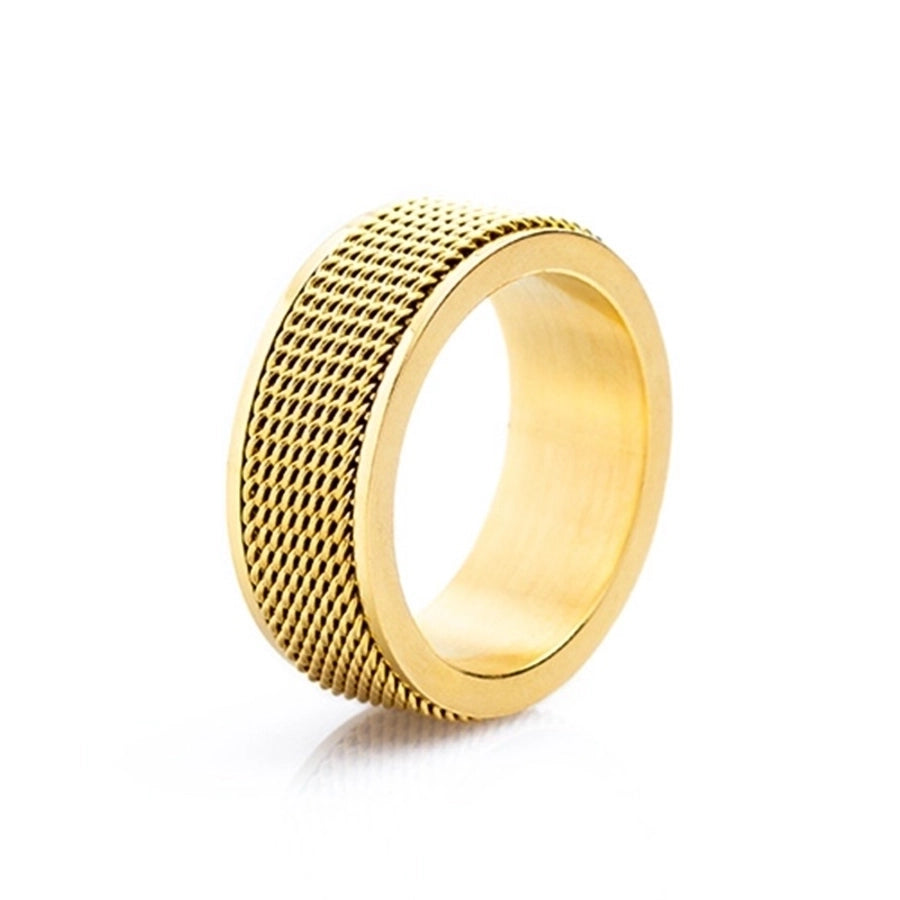 Stainless Steel Plating Gold Plated Men'S Rings