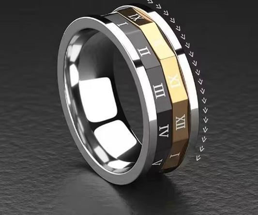Titanium steel plating men's rings