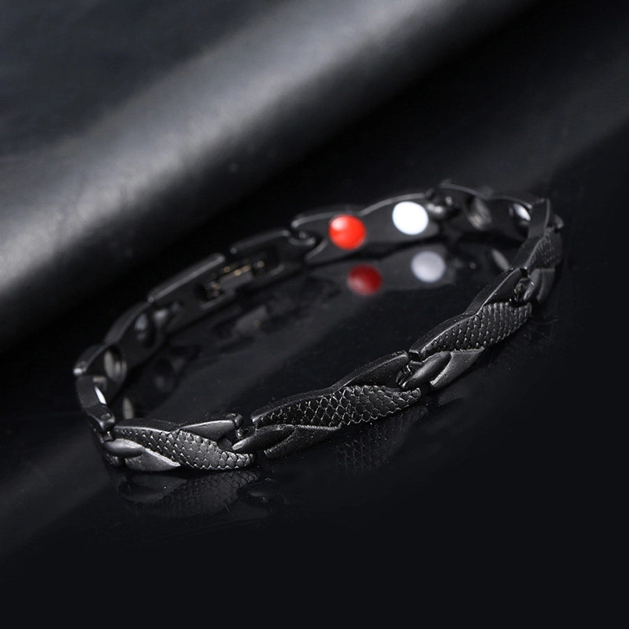 Fashion round metal men's bracelets
