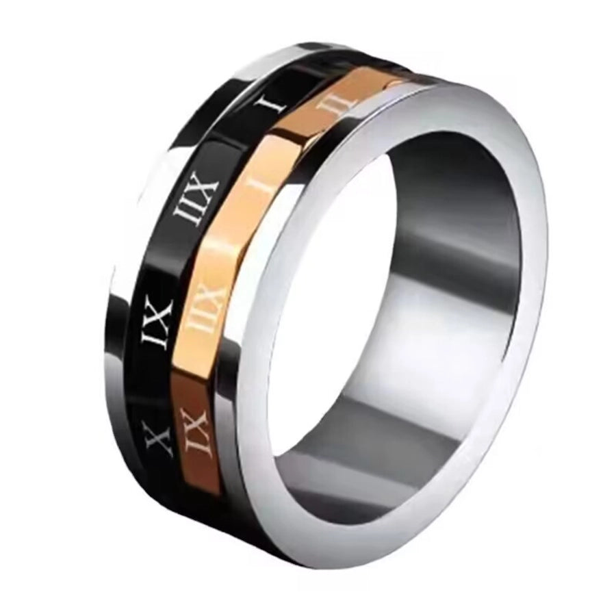 Titanium steel plating men's rings 