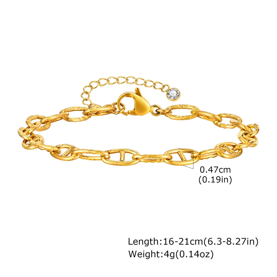 Stainless Steel 18K Gold Plated Bracelets or Necklace
