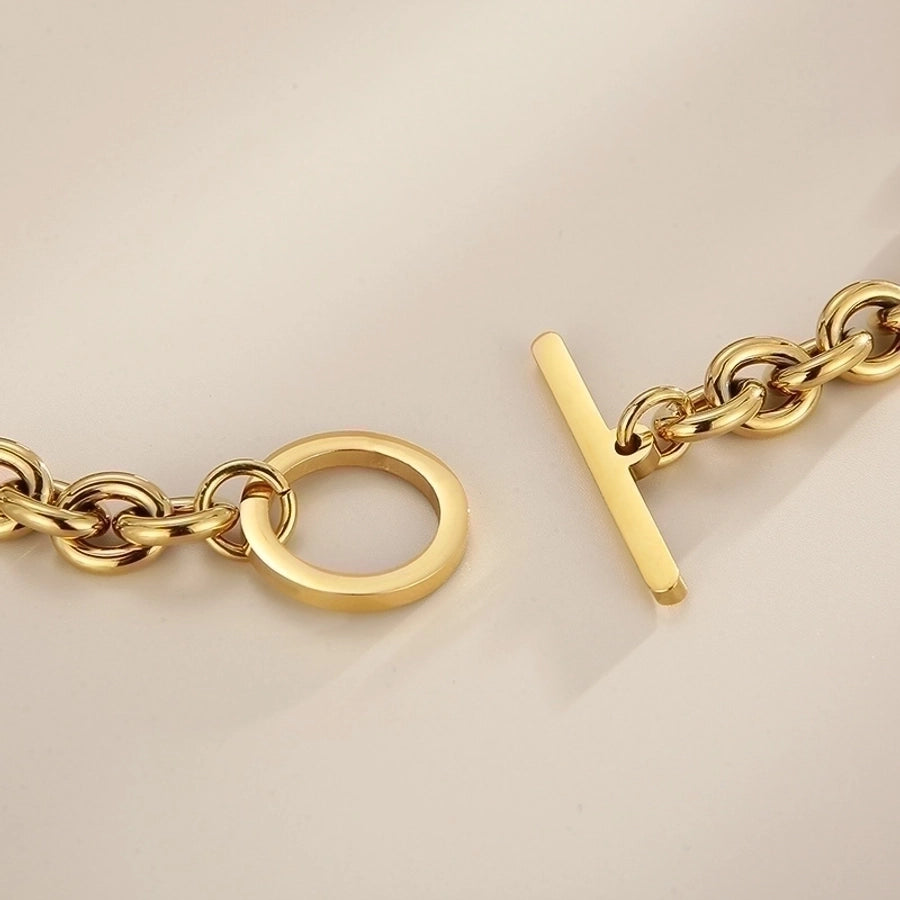Titanium Steel 18K Gold Plated Plating Stainless Steel Bracelet or Necklace