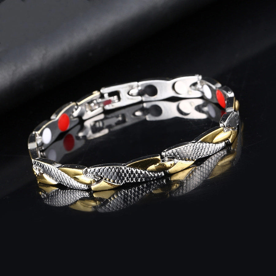 Fashion round metal men's bracelets