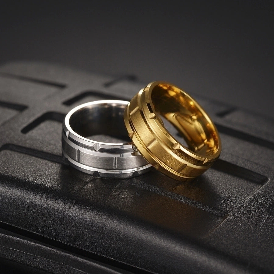 Stainless Steel Gold Plated Rings