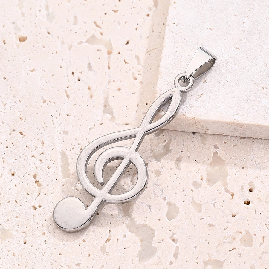 1 Pc/Package 19x24.5mm 42.5x28mm 42.5x8.5mm 7x3mm 304 Stainless Steel Bow Knot Lightning Notes Polished Jewelry Accessories Pendant