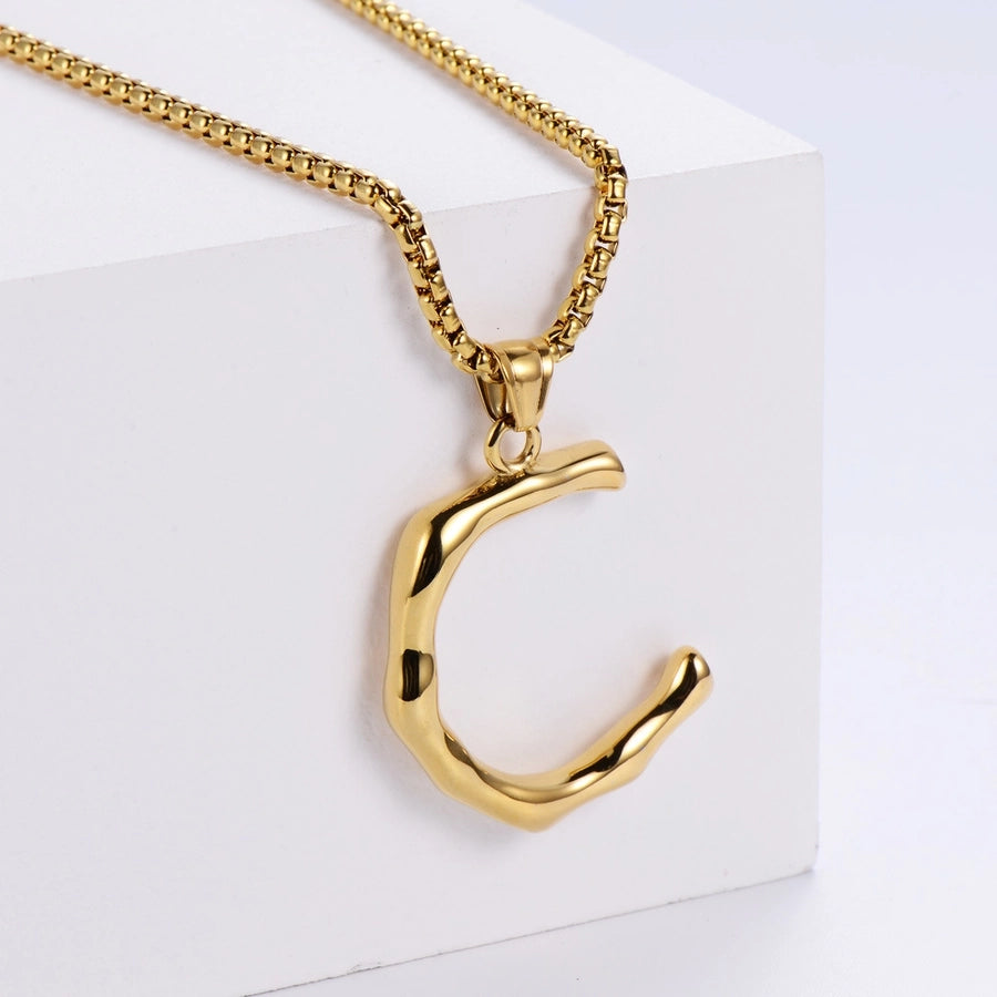 Stainless Steel 18K Gold Plated Fashion Polishing Letter