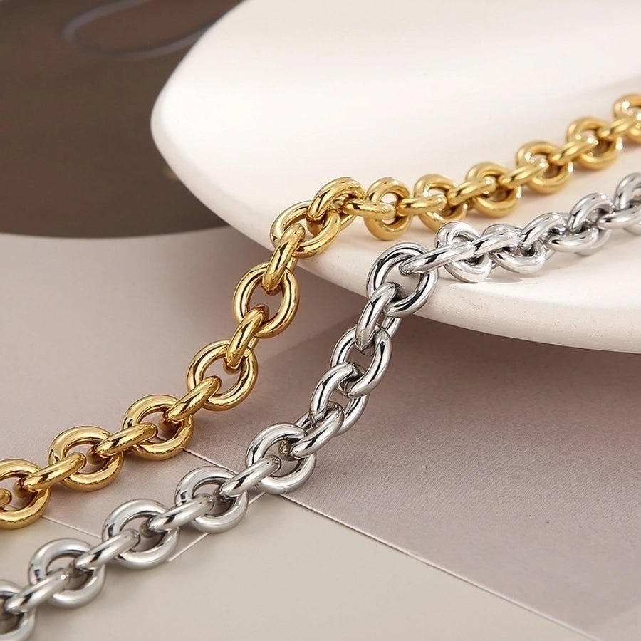 Titanium Steel 18K Gold Plated Plating Stainless Steel Bracelet or Necklace