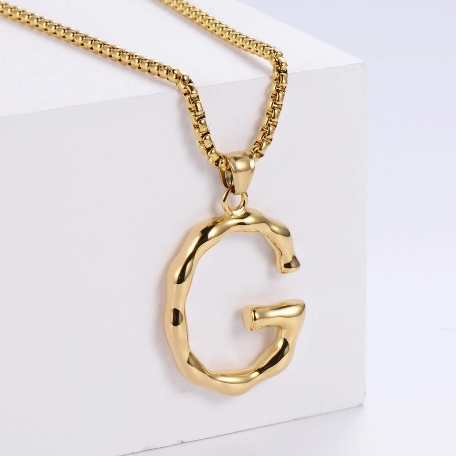Stainless Steel 18K Gold Plated Fashion Polishing Letter