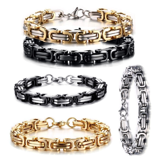 Titanium steel plating unisex bracelets