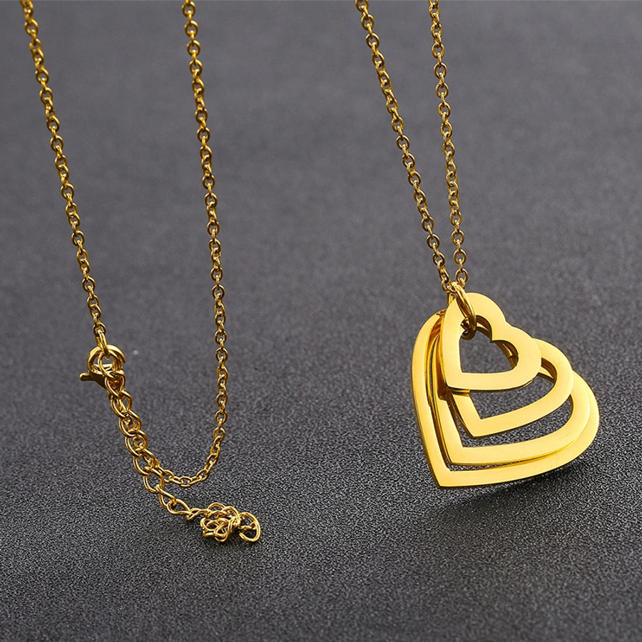 Stainless steel plating pendant necklace 1 piece