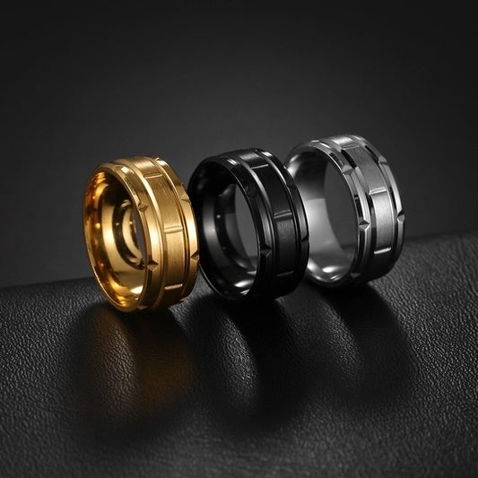 Stainless Steel Gold Plated Rings