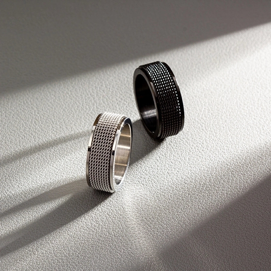 Stainless Steel Plating Gold Plated Men'S Rings