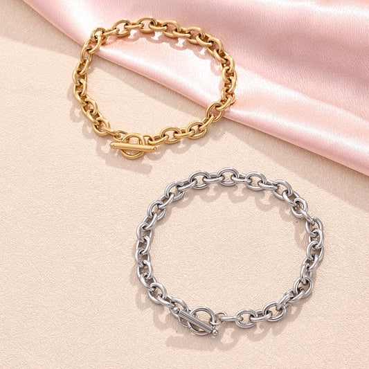 Stainless Steel 18K Gold Plated Bracelets