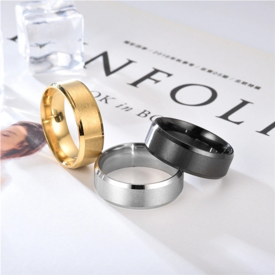 Titanium steel rings plating stainless steel rings