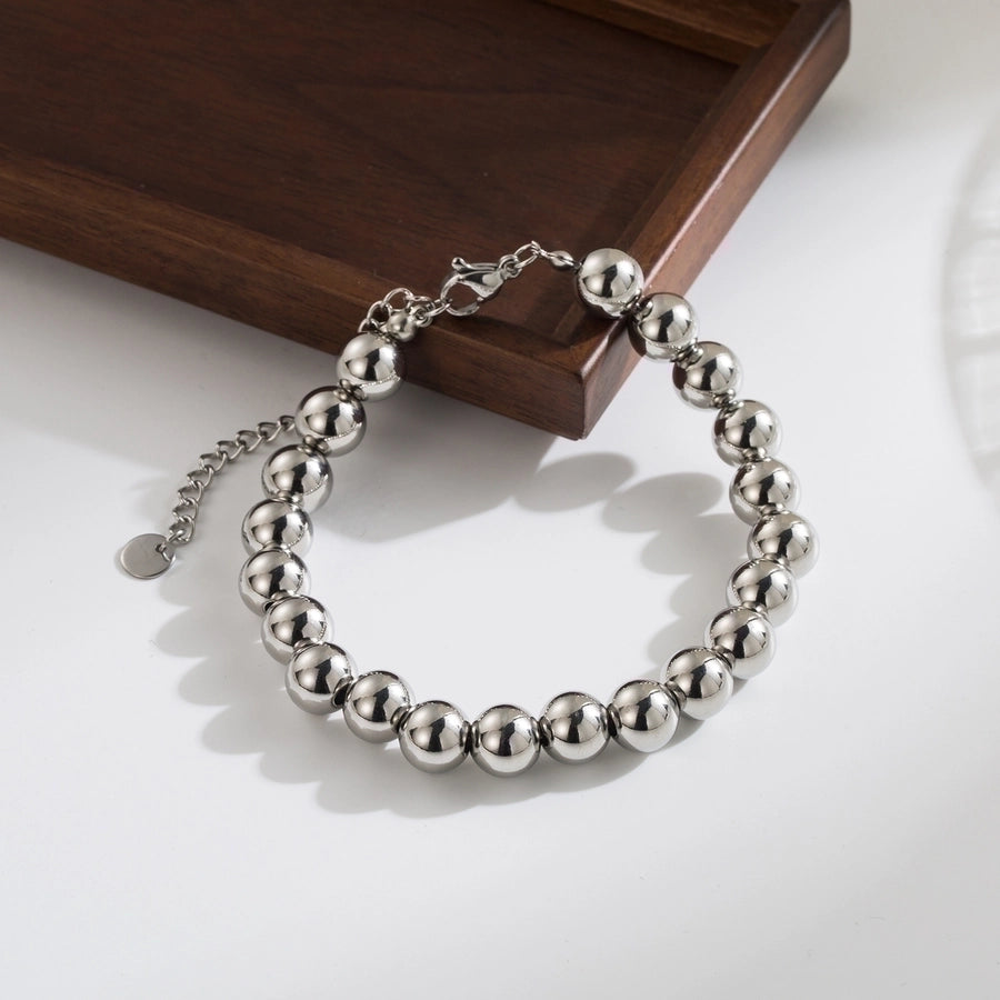 Stainless Steel 18K Gold Plated Beaded Plating Stainless Steel