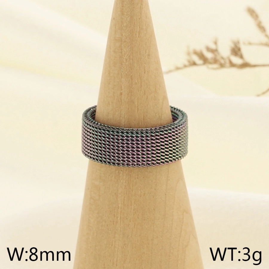 Stainless Steel 18K Gold Plated Rings Unisex
