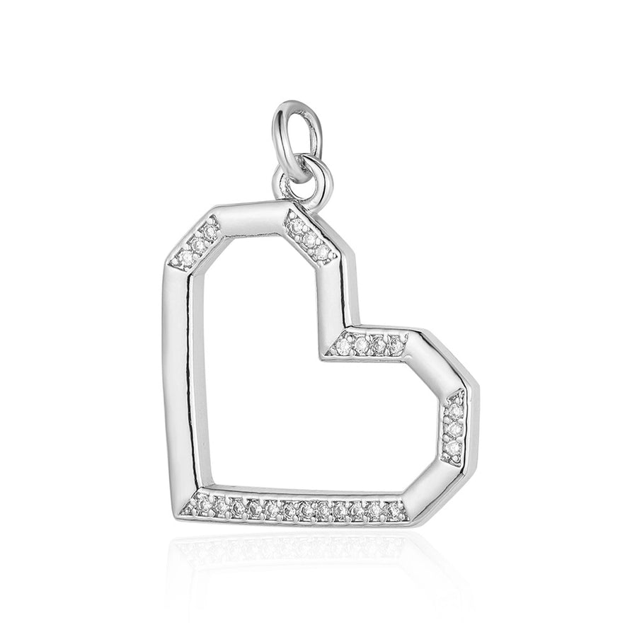 1 Piece Copper Zircon 18K Gold Plated Key