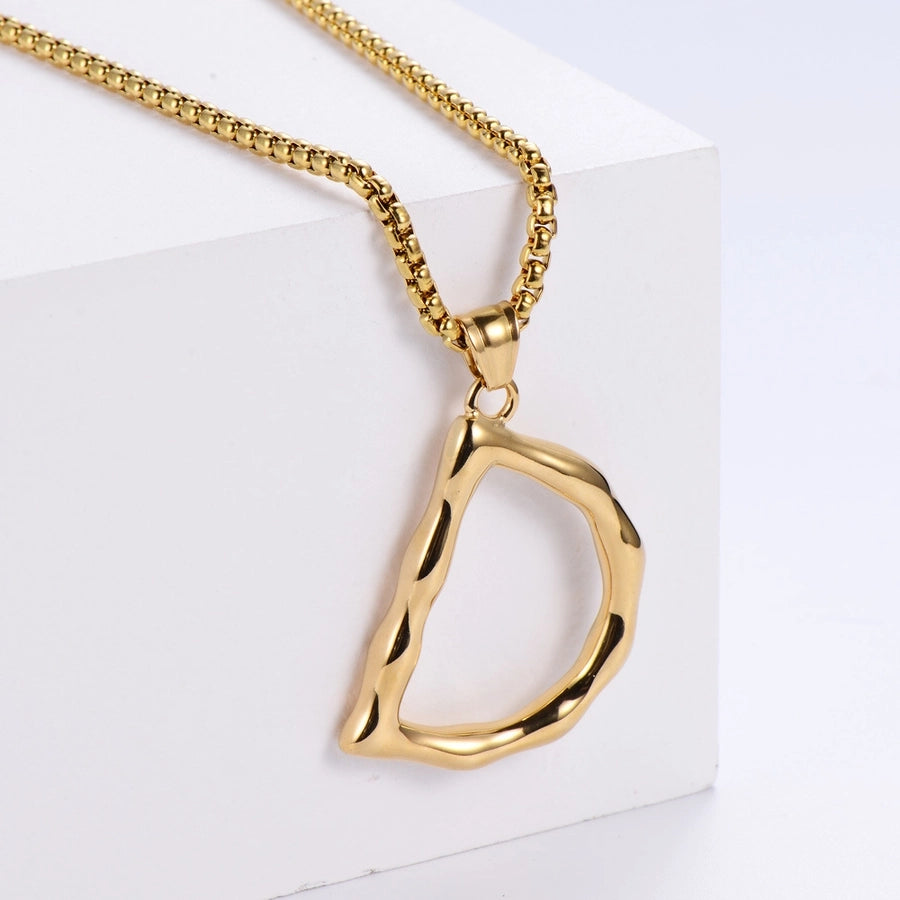 Stainless Steel 18K Gold Plated Fashion Polishing Letter