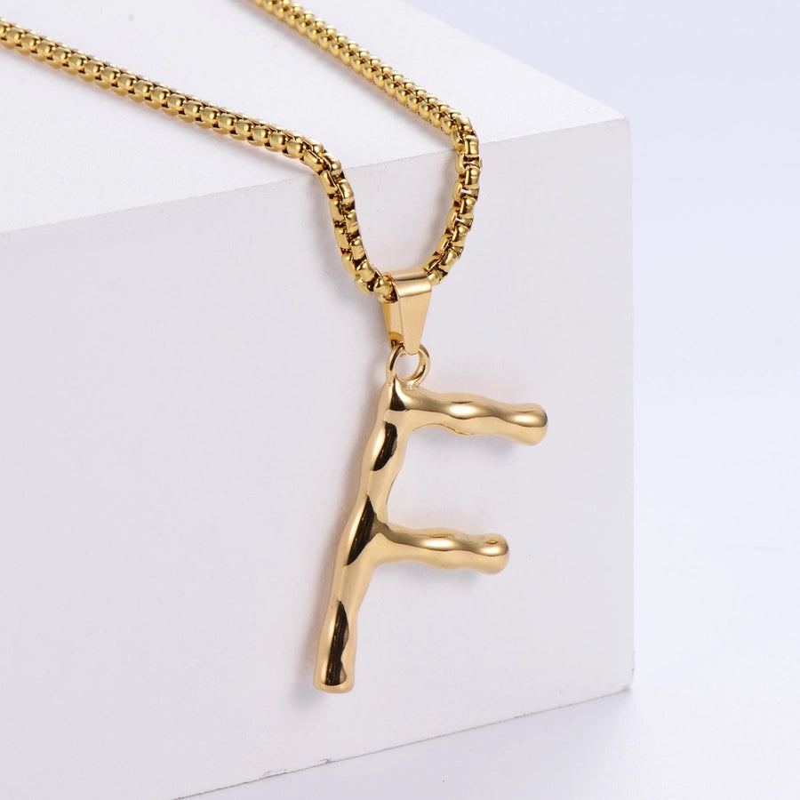 Stainless Steel 18K Gold Plated Fashion Polishing Letter