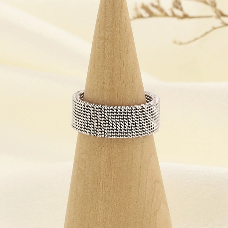 Stainless Steel 18K Gold Plated Rings Unisex