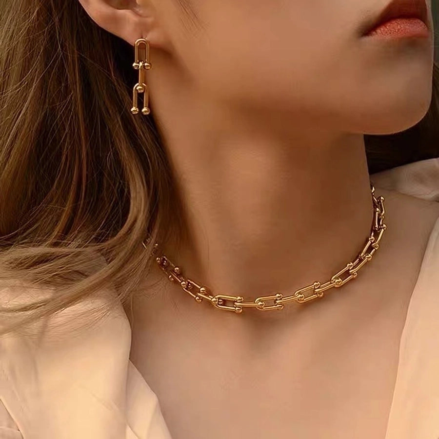 Stainless Steel 18K Gold Plated Bracelets, Earrings or Necklace