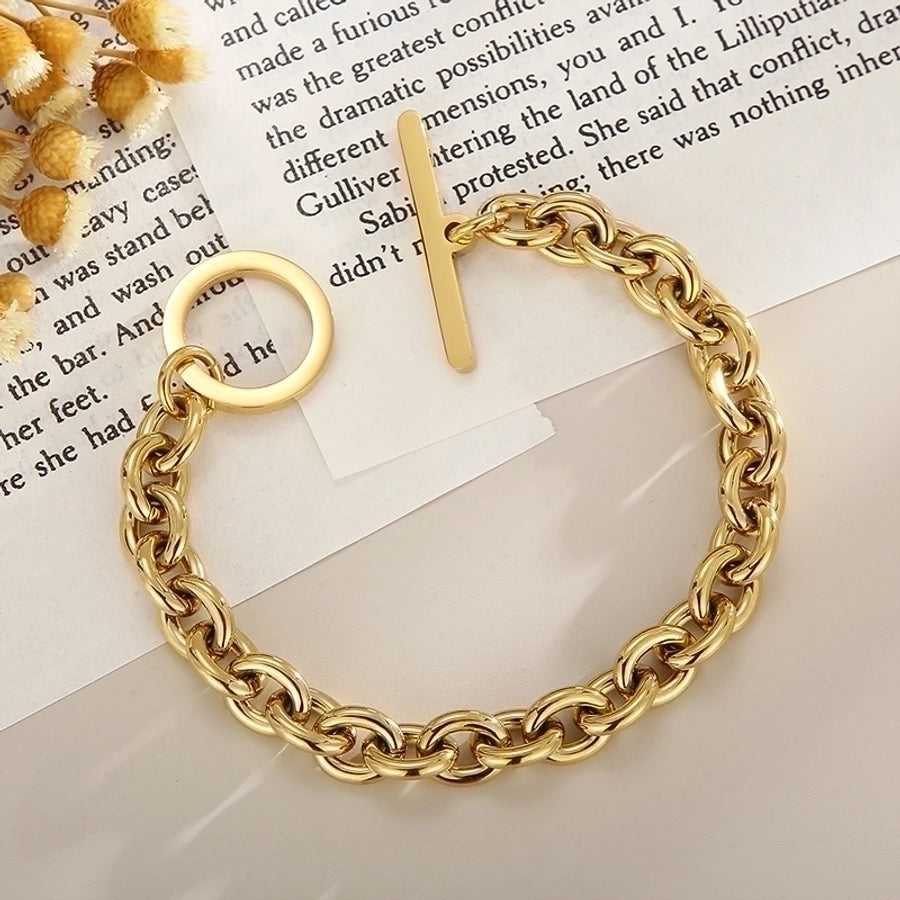 Titanium Steel 18K Gold Plated Plating Stainless Steel Bracelet or Necklace