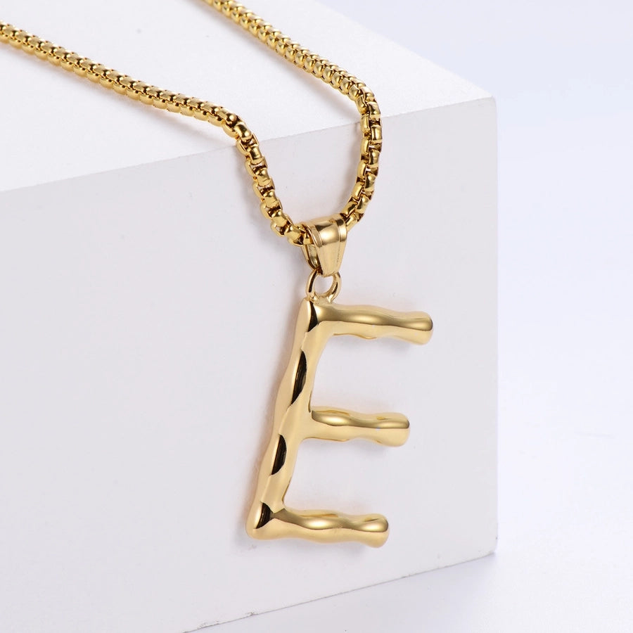 Stainless Steel 18K Gold Plated Fashion Polishing Letter