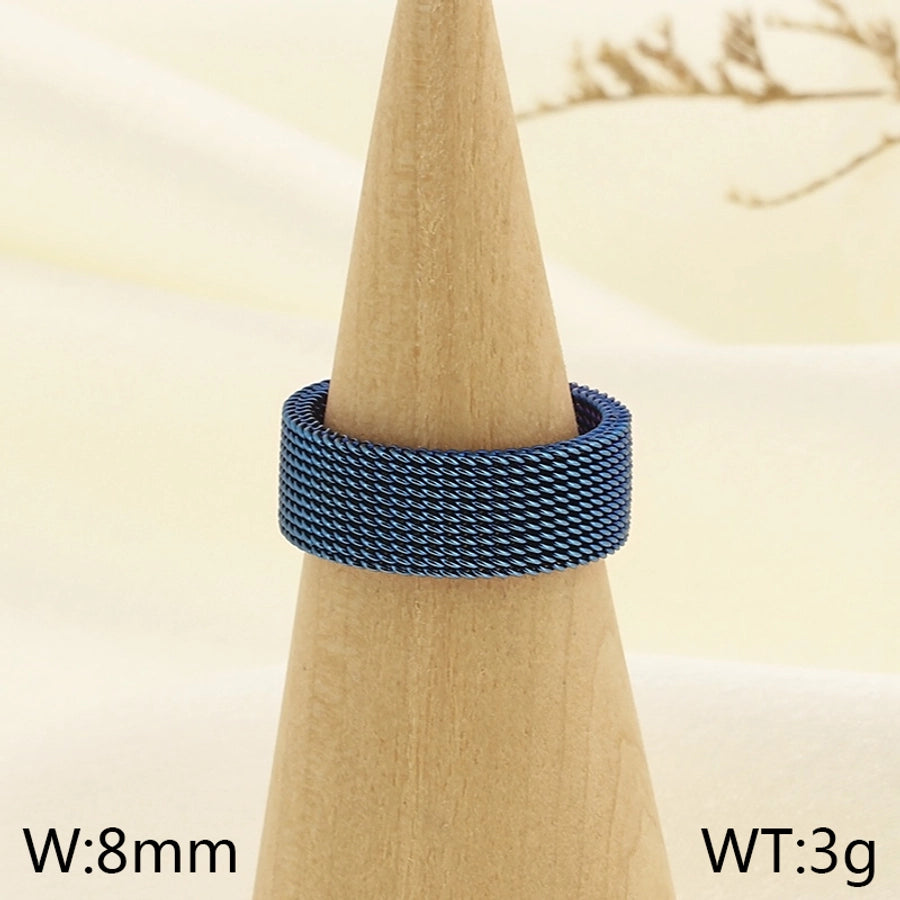 Stainless Steel 18K Gold Plated Rings Unisex