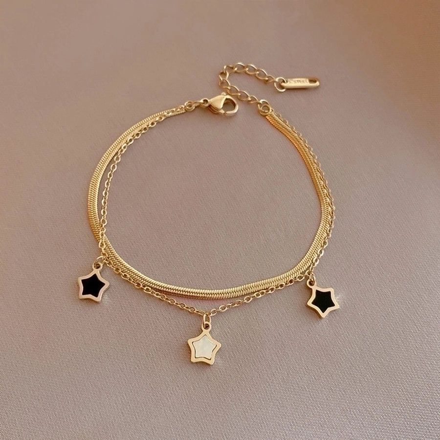Fashion star titanium steel enamel women's bracelets necklace