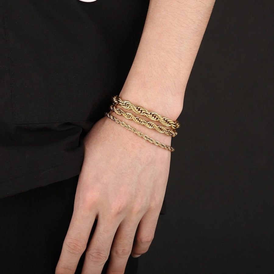 18K Gold Plated Men's Bracelets