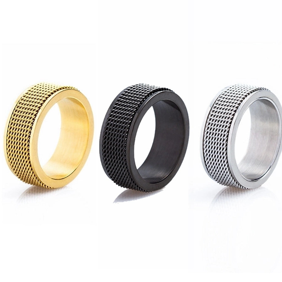 Stainless Steel Plating Gold Plated Men'S Rings