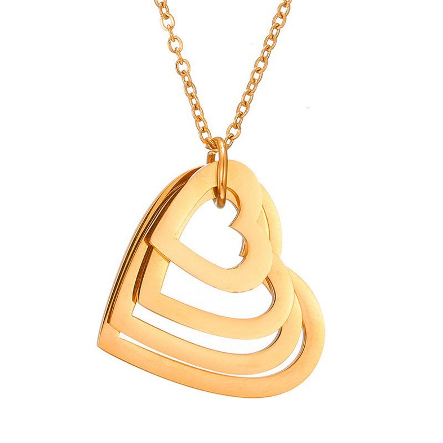 Stainless steel plating pendant necklace 1 piece
