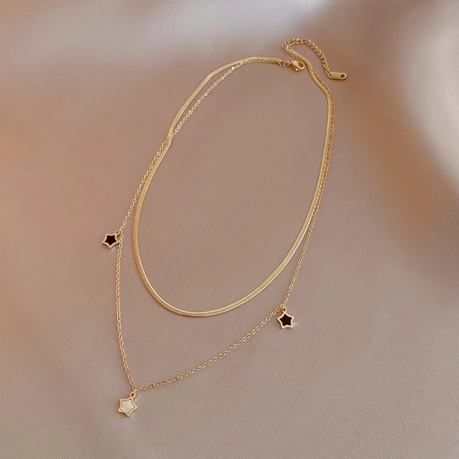 Fashion star titanium steel enamel women's bracelets necklace