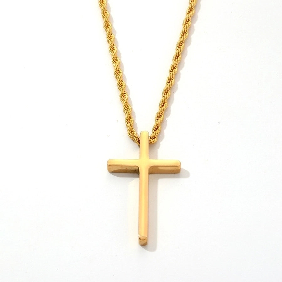 Stainless Steel Plating Gold Plated Silver Plated Men's Pendant Necklace