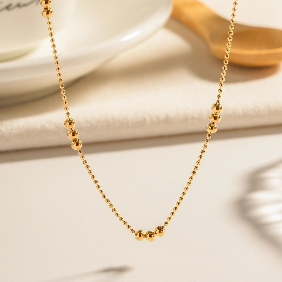 Stainless Steel 18K Gold Plated Necklace